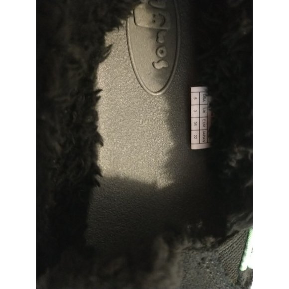 NWT Women's Sanuk Donna Hemp Chill Soft Fur Lined Black Size 5 - Picture 6 of 7